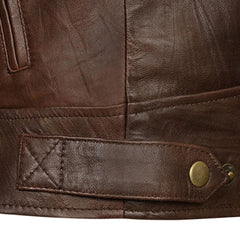 Men’s Brown Casual Leather Jacket