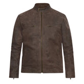 Men’s Brown Suede Leather Jacket