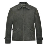 Men’s Grey Suede Leather Jacket