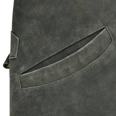 Men’s Grey Suede Leather Jacket