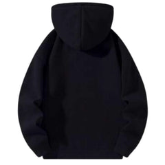 Men's Half-Zip Black Pullover Hoodie