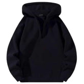 Men's Half-Zip Black Pullover Hoodie