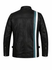 Men’s Leather Slim Fit Jacket Back