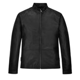 Men’s Minimalist Black Leather Jacket