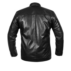 Men’s Minimalist Standard Black Leather Jacket