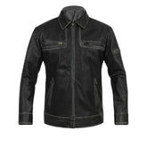 Black leather jacket