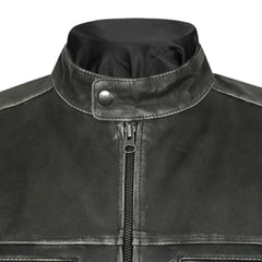 Men’s Modern Charcoal Leather Jacket