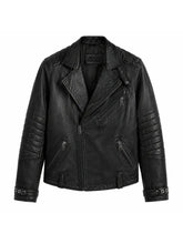 Men’s Modern Classic Leather Jacket Front