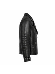 Men’s Modern Classic Leather Jacket Right