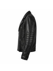 Men’s Modern Classic Leather Jacket Left