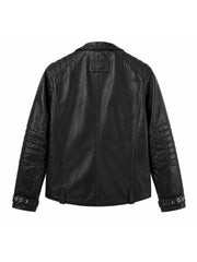 Men’s Modern Classic Leather Jacket Back