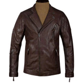 Men’s Modern Dark Brown Leather Jacket