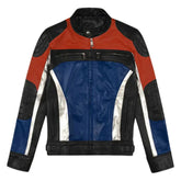 Men’s Multi-Color Leather Jacket