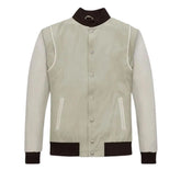 Men’s Off-White Varsity Leather Jacket