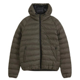 Men’s Olive Green Hooded Winter Puffer Jacket