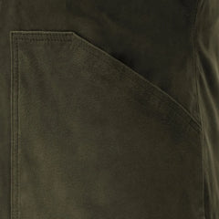 Men’s Olive Green Suede Leather Jacket