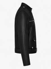 Men’s Pocket Leather Jacket Right