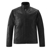 Men’s Quilted Modern Black Leather Jacket