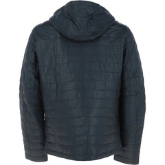 Men’s Quilted Navy Hooded Puffer Jacket
