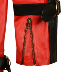 Men’s Red Thriller Inspired Leather Jacket