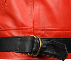 Men’s Red Thriller Inspired Leather Jacket