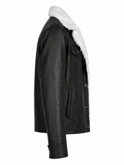 Men’s Shearling Collar Jacket Right