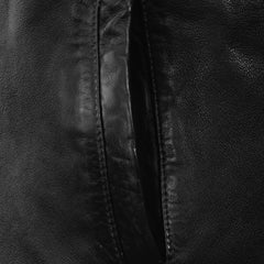 Men’s Slim Fit Black Leather Jacket