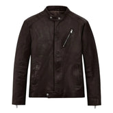 Men’s Slim Fit Dark Brown Leather Jacket
