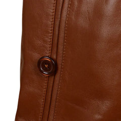 Men’s Tan Brown Vintage Leather Jacket: