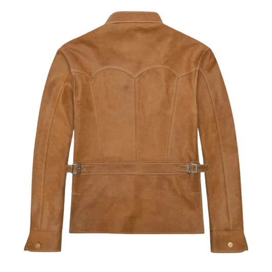 Men’s Tan Modern Leather Jacket