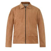 Men’s Tan Suede Leather Jacket