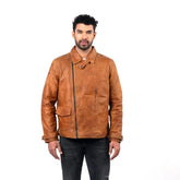 Men’s Tan Velmor Leather Jacket