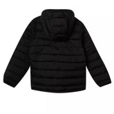 Men's Water-Resistant Black Hooded Puffer Jacket