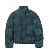 Men's Wave Quilted Dark Teal Parachute Jacket