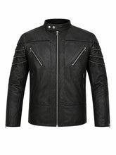 Men’s Winter Leather Jacket Front