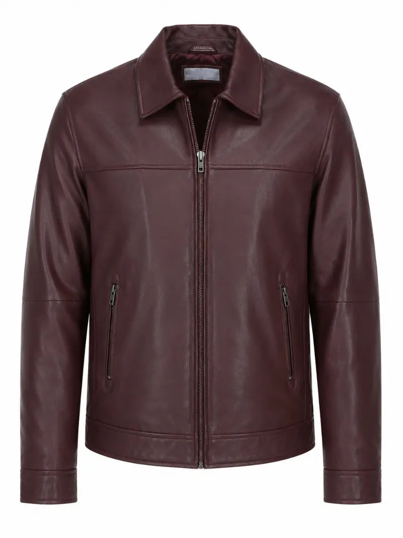 Men's Ashwood Leather Brando Jacket Front