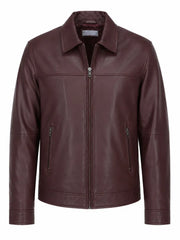 Men's Ashwood Leather Brando Jacket Front
