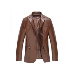 Men's Classic Leather Blazer