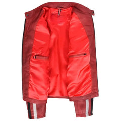 Men's Nitro Red Biker Leather Jacket