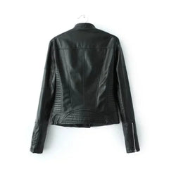 Premium Women's Black Leather Jacket