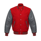 Red and Grey Varsity Jacket