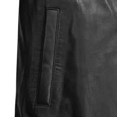 Sleek Classic Black Leather Jacket