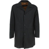 Men’s Black Tailored Wool Overcoat