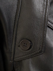 Women Black Vintage Leather Jacket