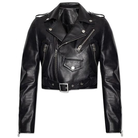 Women Premium Black Leather Jacket