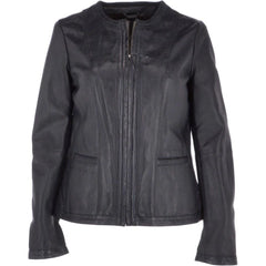 Women's Black Leather Jacket