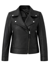 Women's Black Leather Signature Jacket