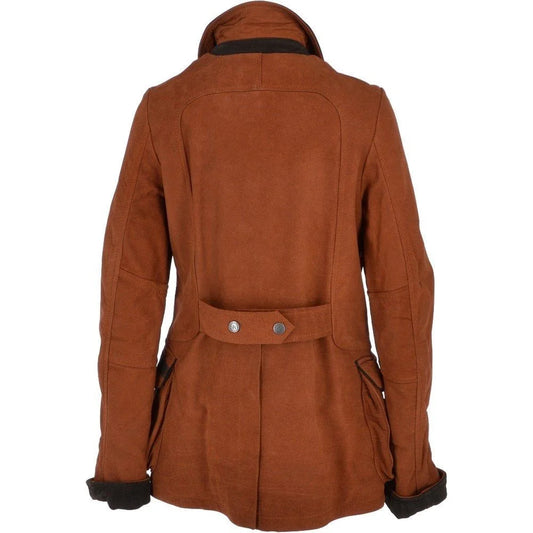 Women's Brown Suede Utility Jacket