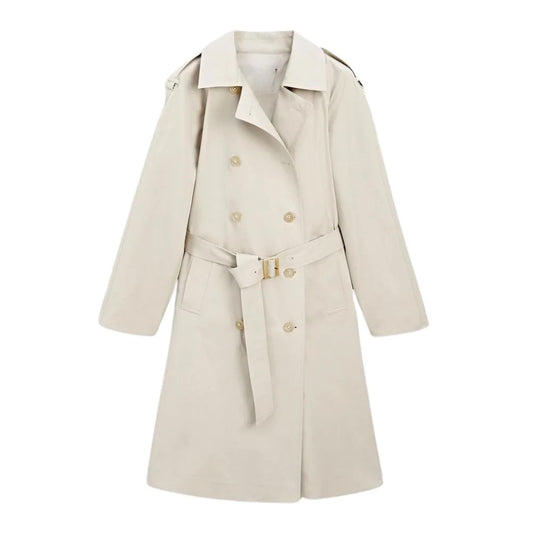 Women's Classic Beige Trench Coat