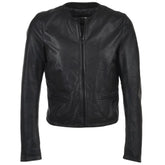 Women's Classic Black Leather Jacket